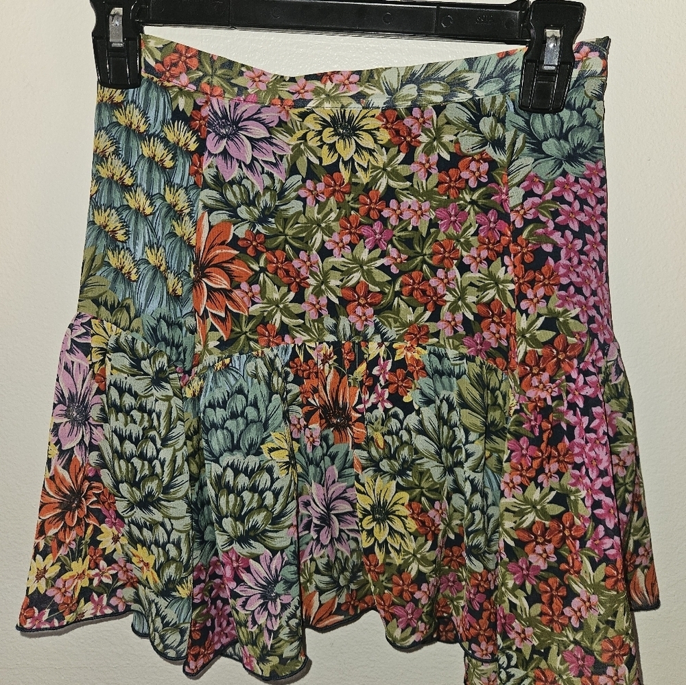 Urban Outfitters Floral Mini Skirt Size Xs - Picture 3 of 12